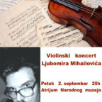 Plakat za zid-A3-Ljubomir Mihailovic-2.IX 2022.g-Atrijum Narodni
