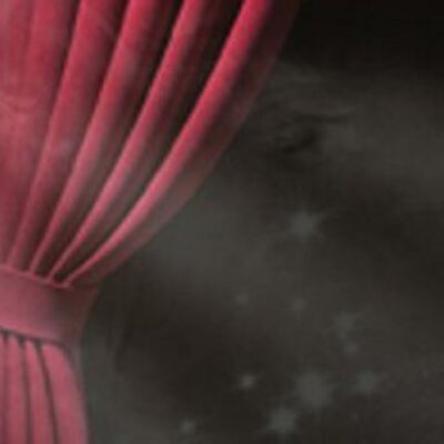 Wooden Stage with open red velvet curtain 3d render 3d illustrat