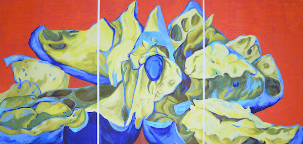 Iz serije ''Melanholičnost vremena'', uljani pastel, 100 x 210 cm, 2020.