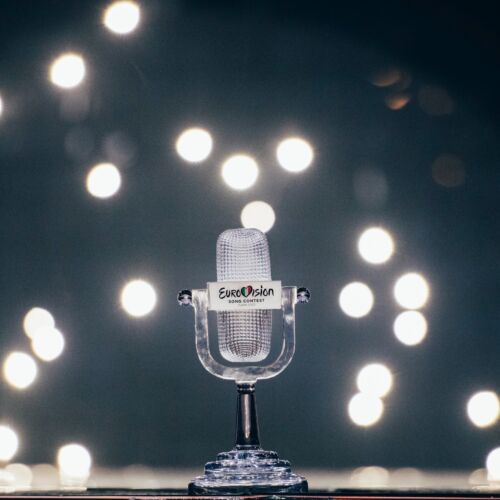The Eurovision Song Contest trophy