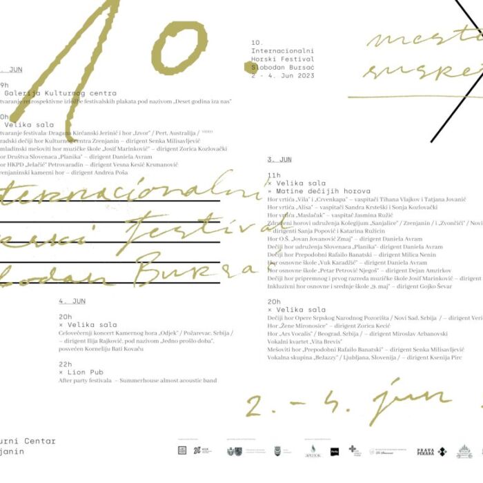 Prateci plakat 10. horski festival Slobodan Bursac