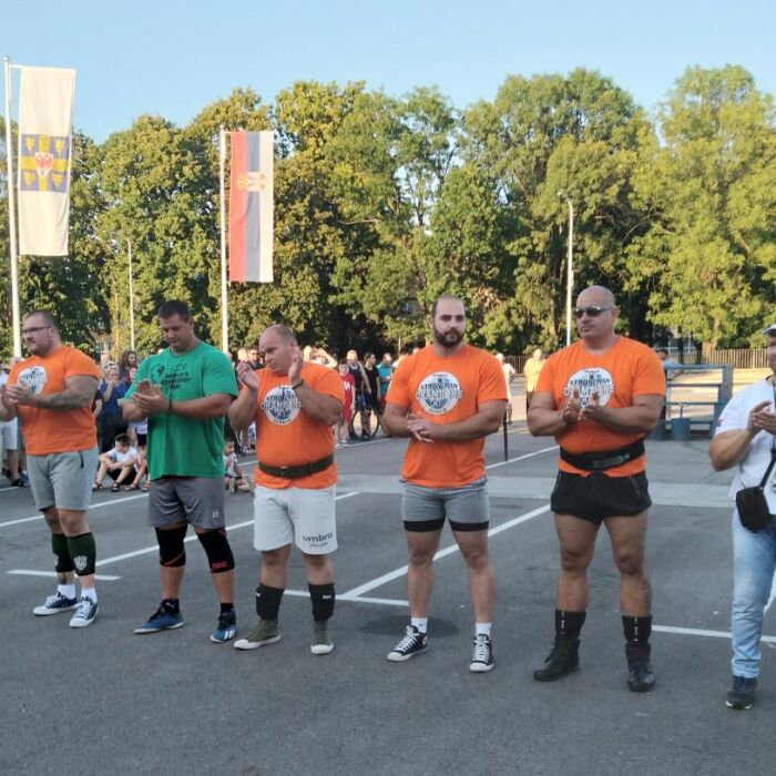 Takmičari snagatori Srbije,Bugarske i S.Makedonije pred nastupp u Leskovcu