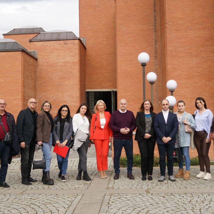 sa direktorkom spomen parka i direktorom TO Kragujevac