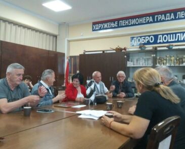 Dogovor rukovodstva udruženja penzionera Jablaničkog okruga