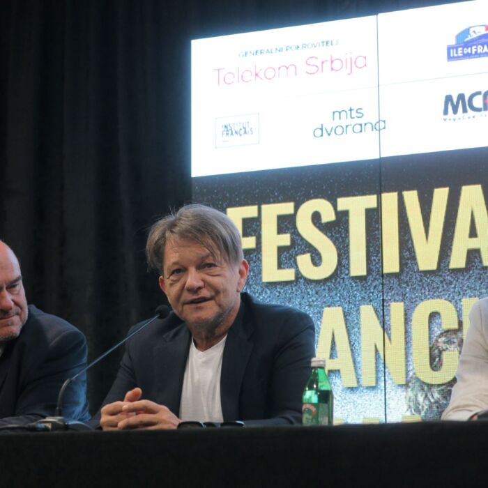 Stanislas Pjere, Dragan Bjelogrlić i Igor Stanković_foto Filip Olćan